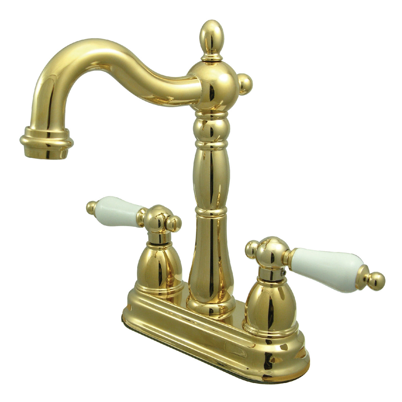 Elements of Design EB1492PL 4-Inch Centerset Bar Faucet, Polished Brass