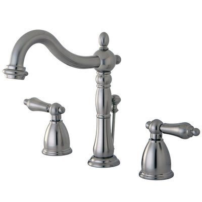 Elements of Design EB1978AL Widespread Bathroom Faucet with Plastic Pop-Up, Brushed Nickel