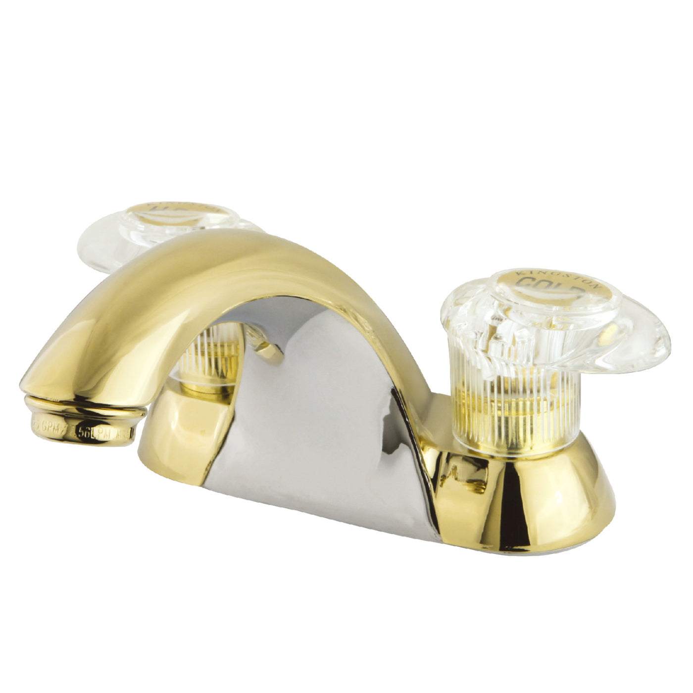 Elements of Design EB2152LP 4-Inch Centerset Bathroom Faucet, Polished Brass