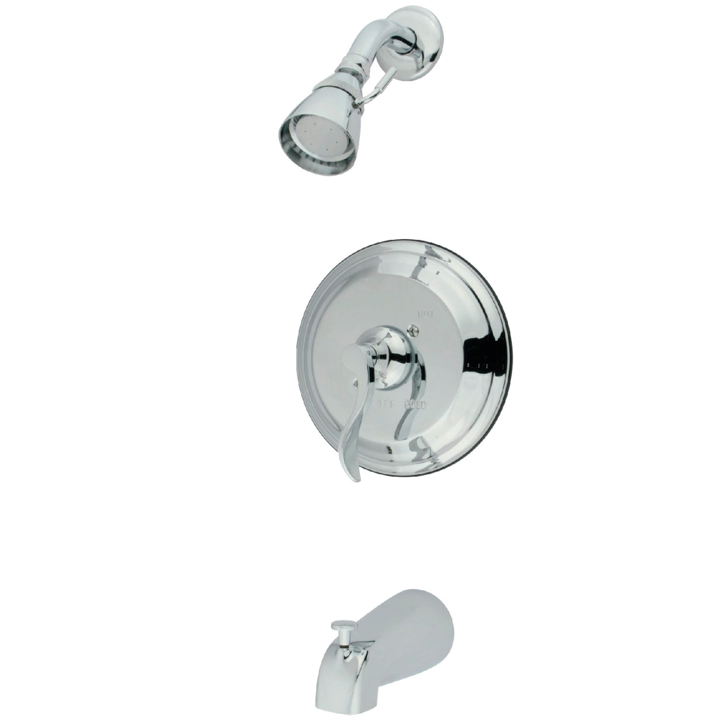 Elements of Design EB2631DFL Tub and Shower Faucet, Polished Chrome