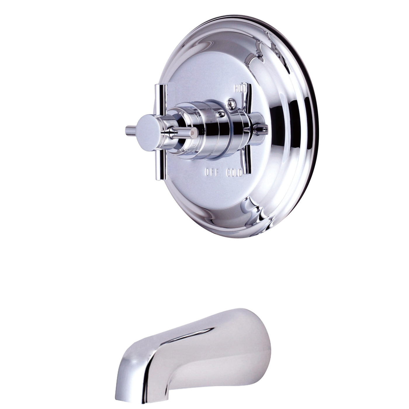 Elements of Design EB2631DXTO Single-Handle Pressure Balanced Tub Faucet, Polished Chrome