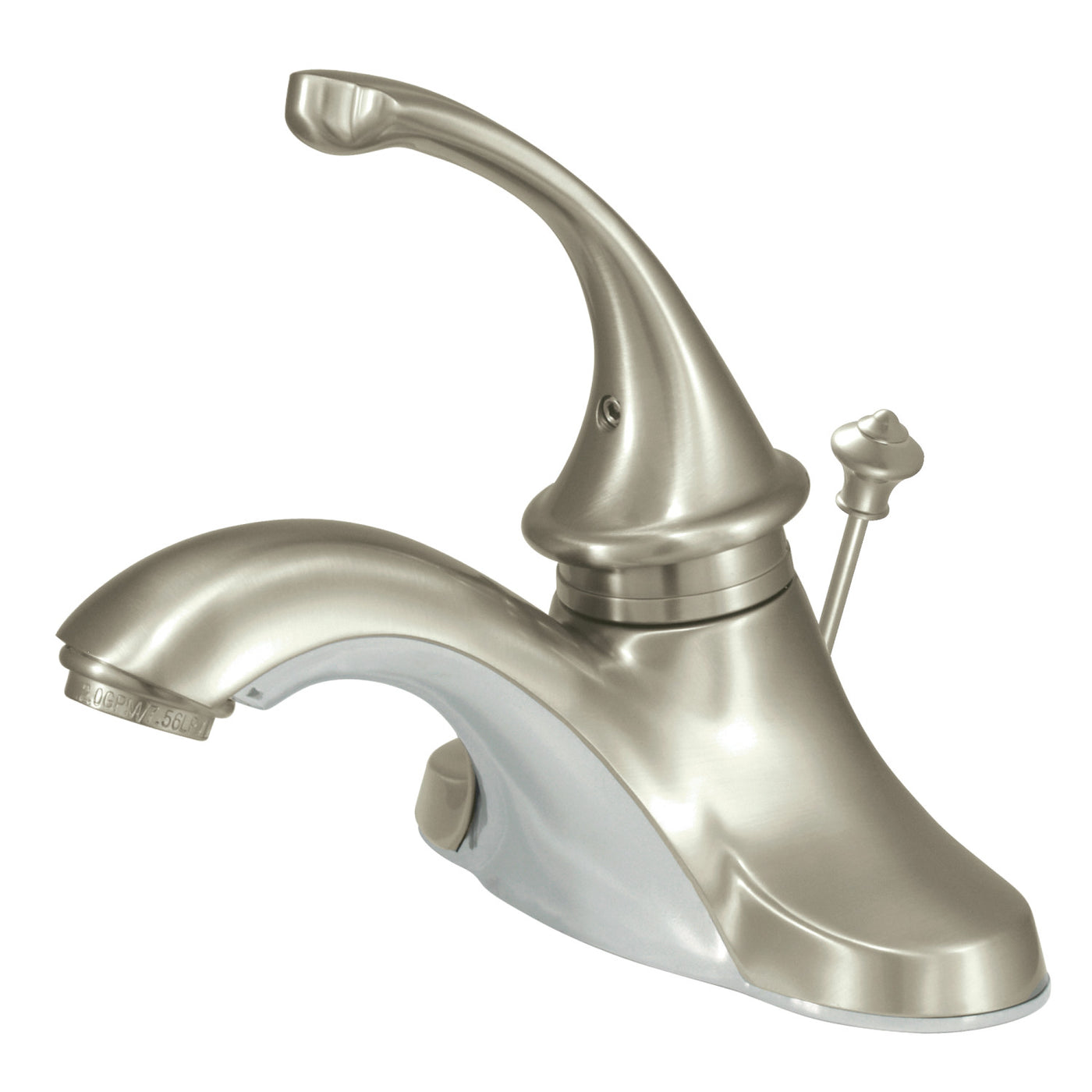 Elements of Design EB3548GL 4-Inch Centerset Bathroom Faucet, Brushed Nickel