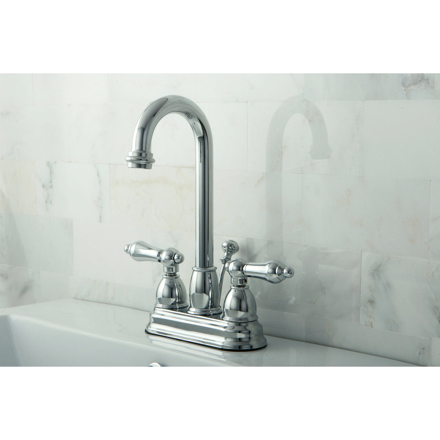 Elements of Design EB3611AL 4-Inch Centerset Bathroom Faucet, Polished Chrome