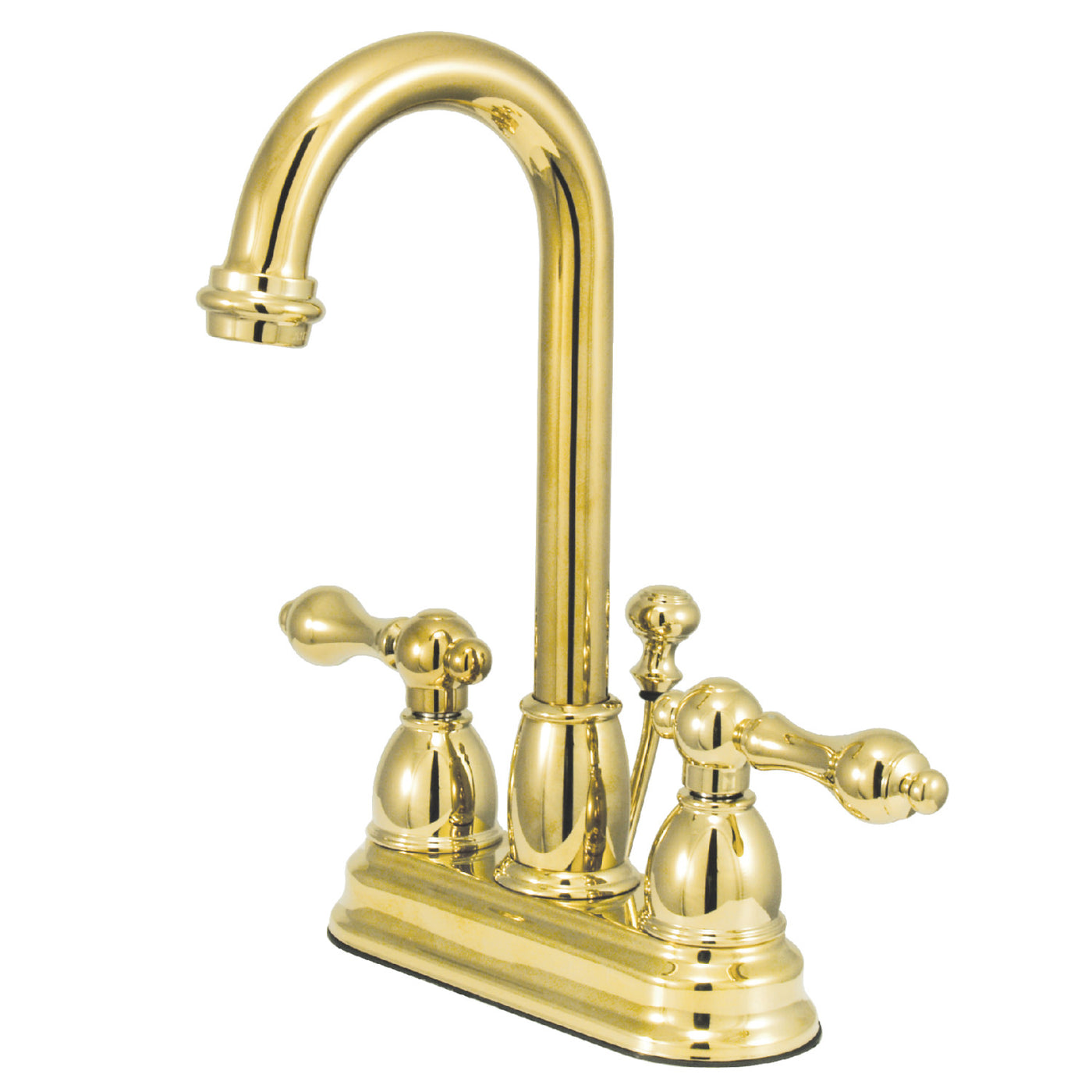 Elements of Design EB3612AL 4-Inch Centerset Bathroom Faucet, Polished Brass