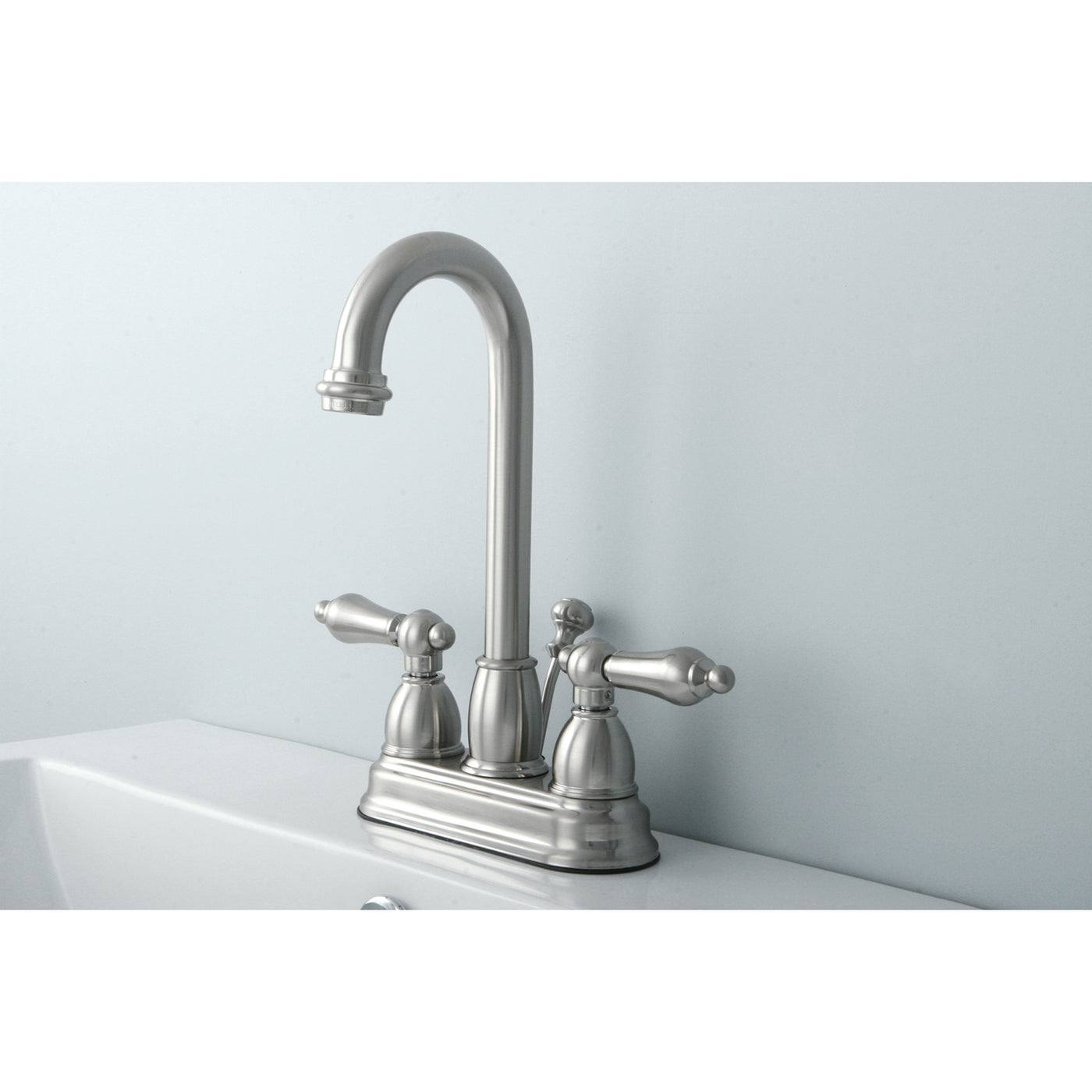 Elements of Design EB3618AL 4-Inch Centerset Bathroom Faucet, Brushed Nickel