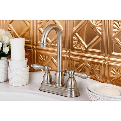 Elements of Design EB3618AL 4-Inch Centerset Bathroom Faucet, Brushed Nickel