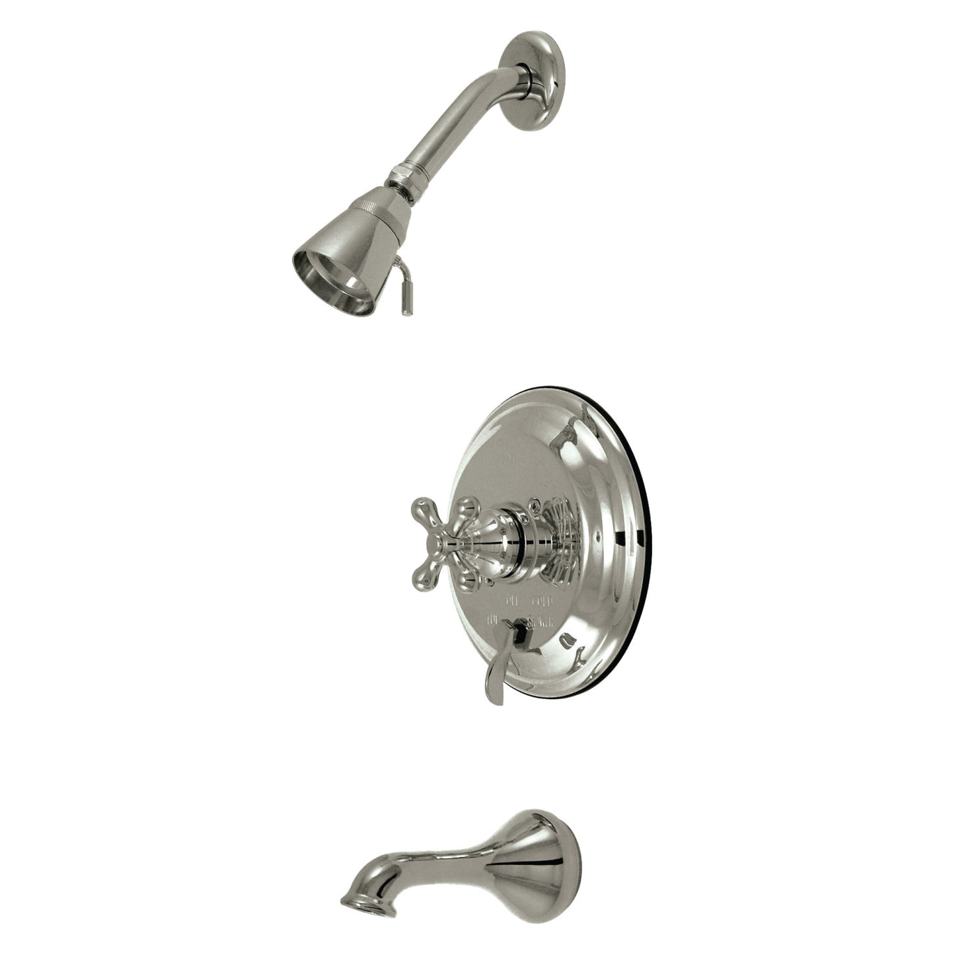 Elements of Design EB36380AX Tub and Shower Faucet, Brushed Nickel