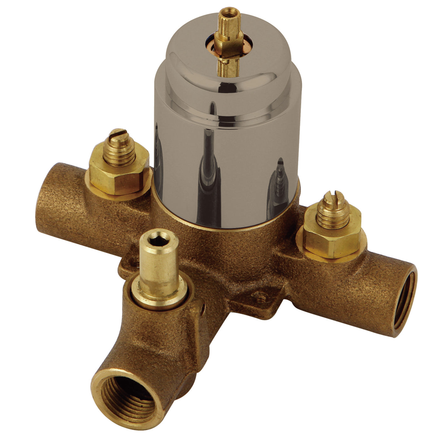 Elements of Design EB36380V Pressure Balanced Tub and Shower Valve with Diverter, Brushed Nickel