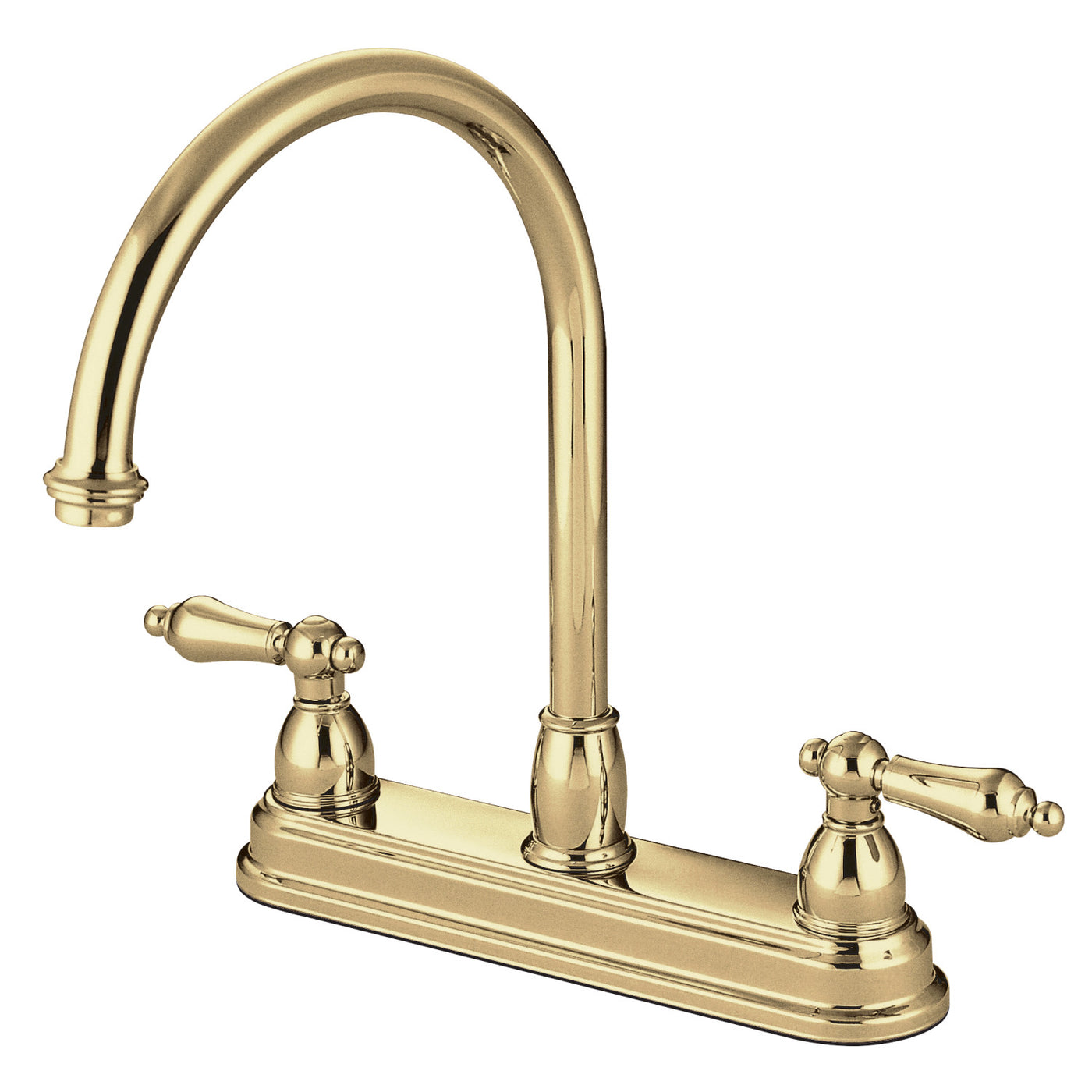 Elements of Design EB3742AL Centerset Kitchen Faucet, Polished Brass