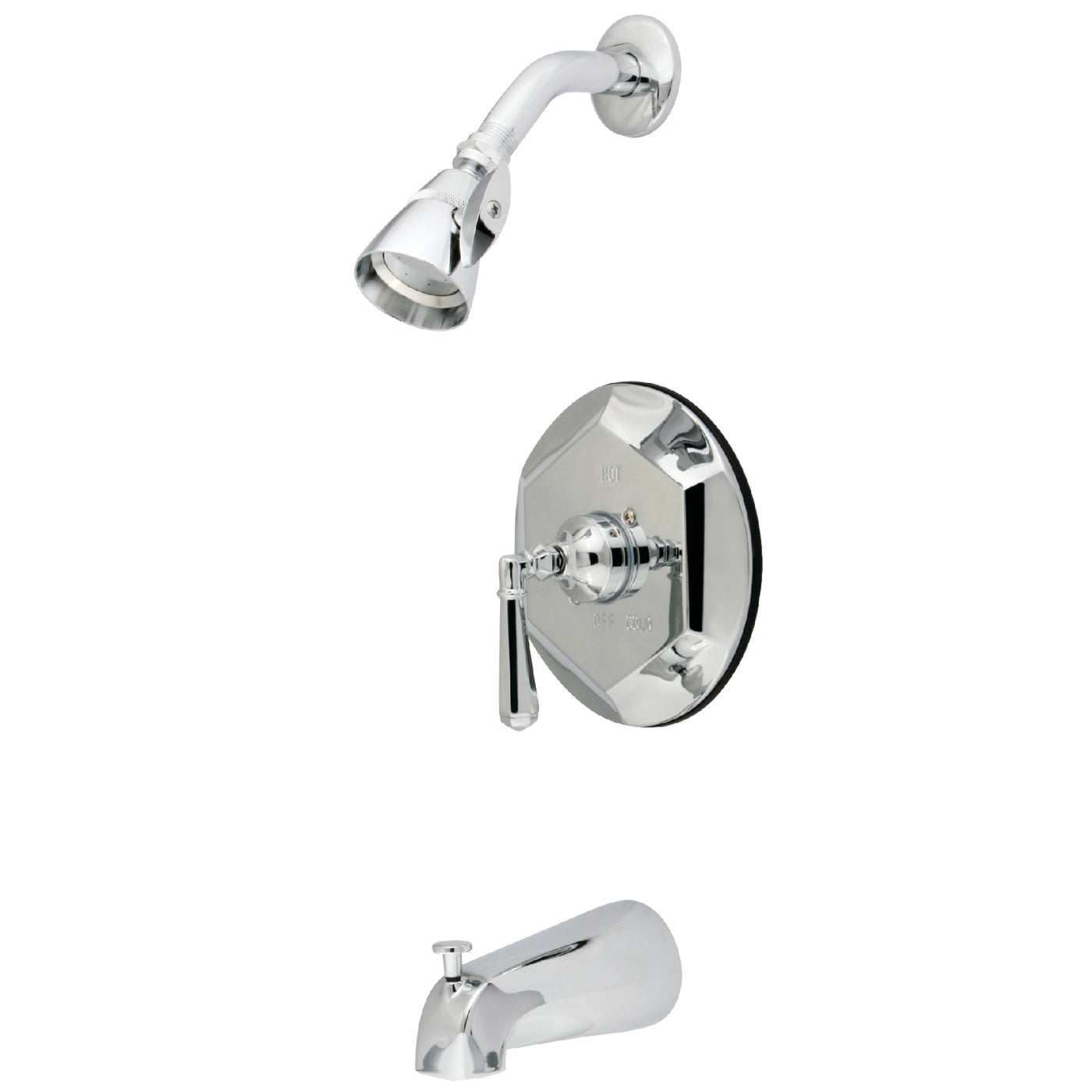 Elements of Design EB4631HL Single-Handle Pressure Balanced Tub and Shower Faucet, Polished Chrome