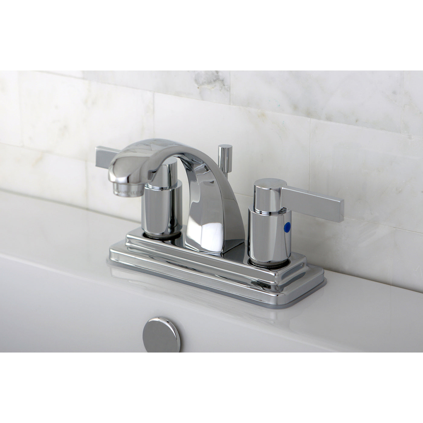 Elements of Design EB4641NDL 4-Inch Centerset Bathroom Faucet, Polished Chrome