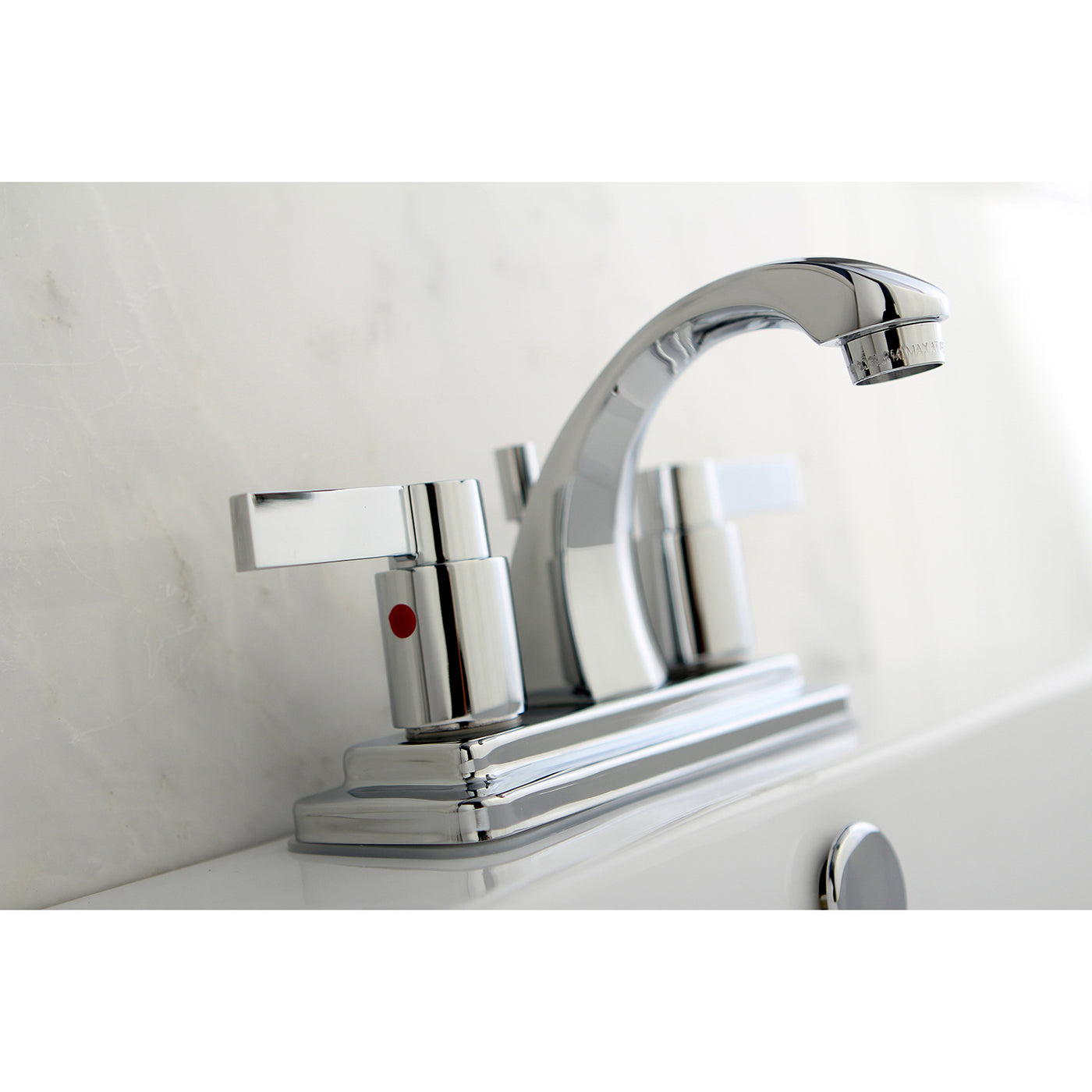 Elements of Design EB4641NDL 4-Inch Centerset Bathroom Faucet, Polished Chrome