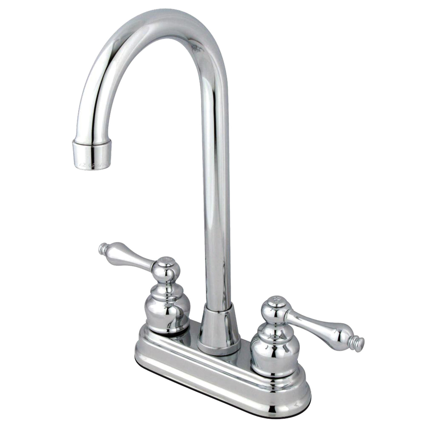 Elements of Design EB491AL 4-Inch Centerset High-Arc Bar Faucet, Polished Chrome