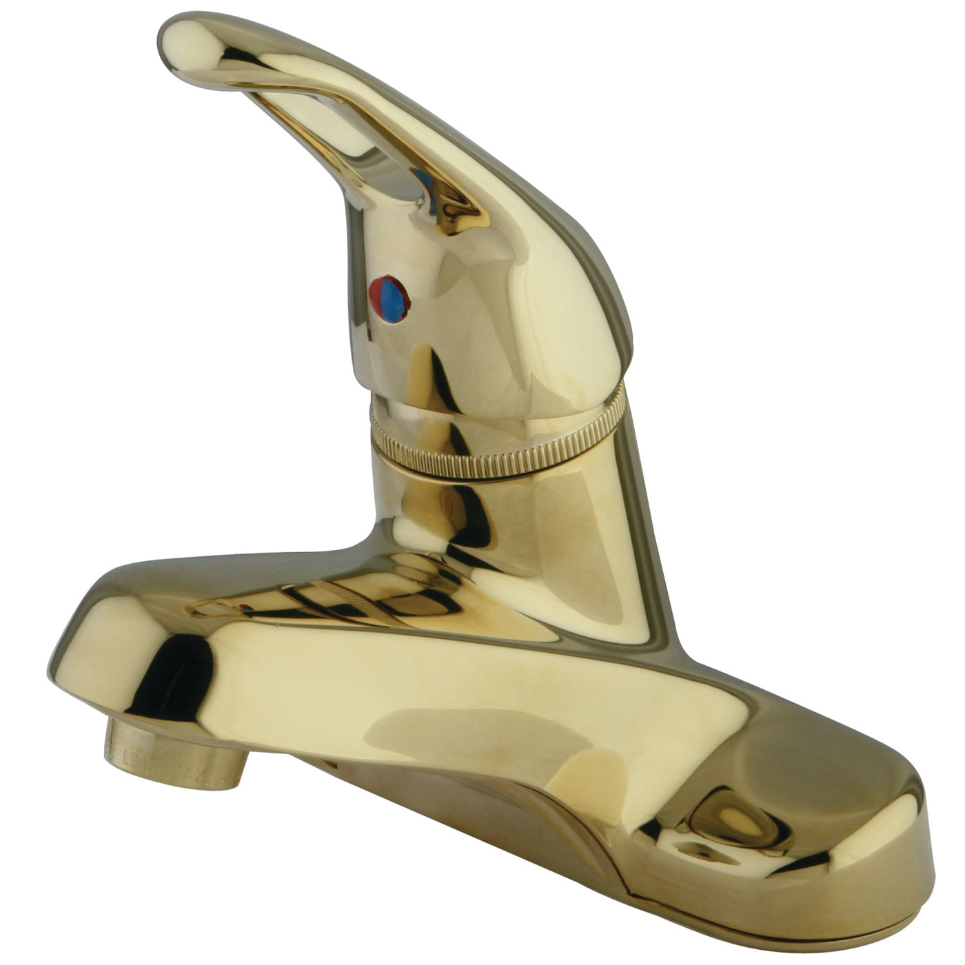 Elements of Design EB512LP Single-Handle 4-Inch Centerset Bathroom Faucet, Polished Brass