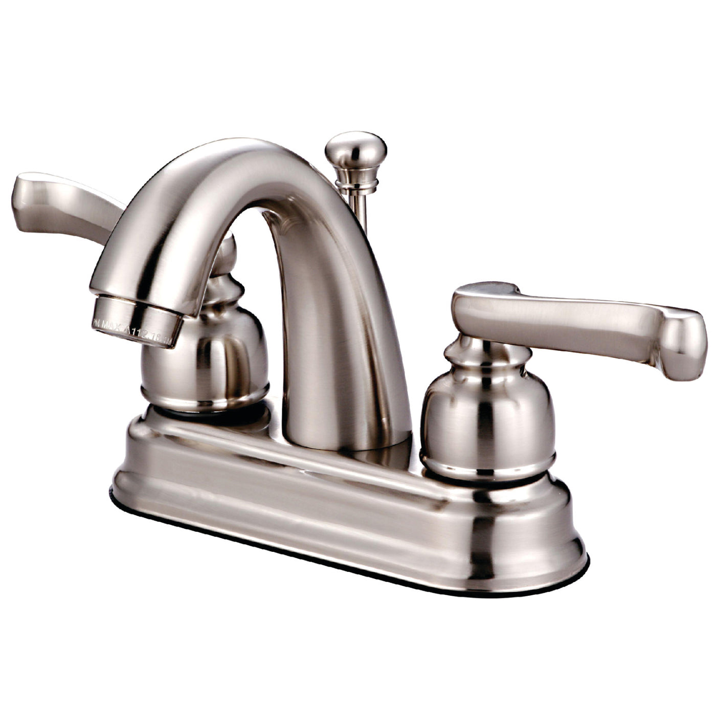 Elements of Design EB5618FL 4-Inch Centerset Bathroom Faucet with Retail Pop-Up, Brushed Nickel