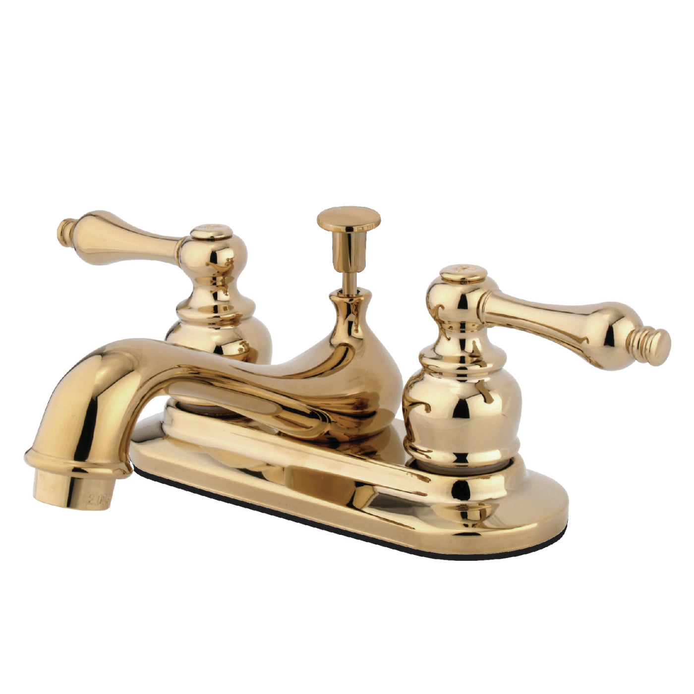 Elements of Design EB602AL 4-Inch Centerset Bathroom Faucet, Polished Brass