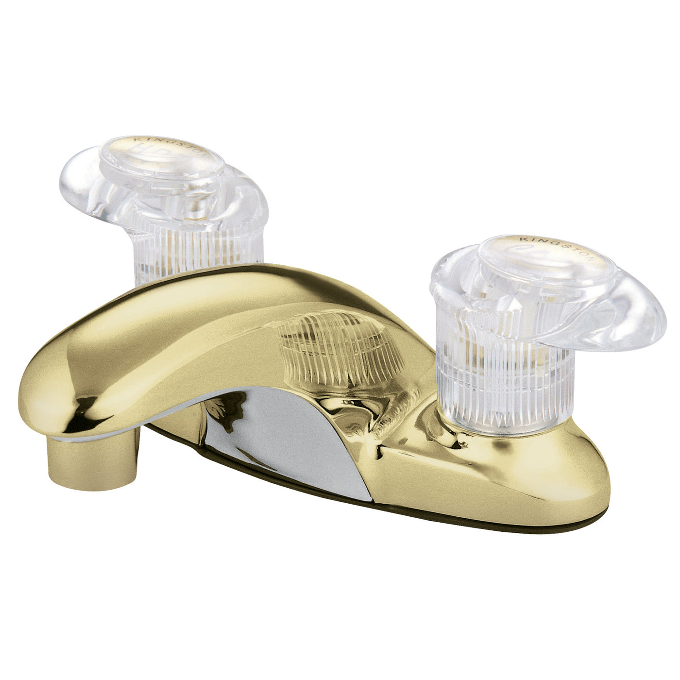 Elements of Design EB6152ALL 4-Inch Centerset Bathroom Faucet, Polished Brass