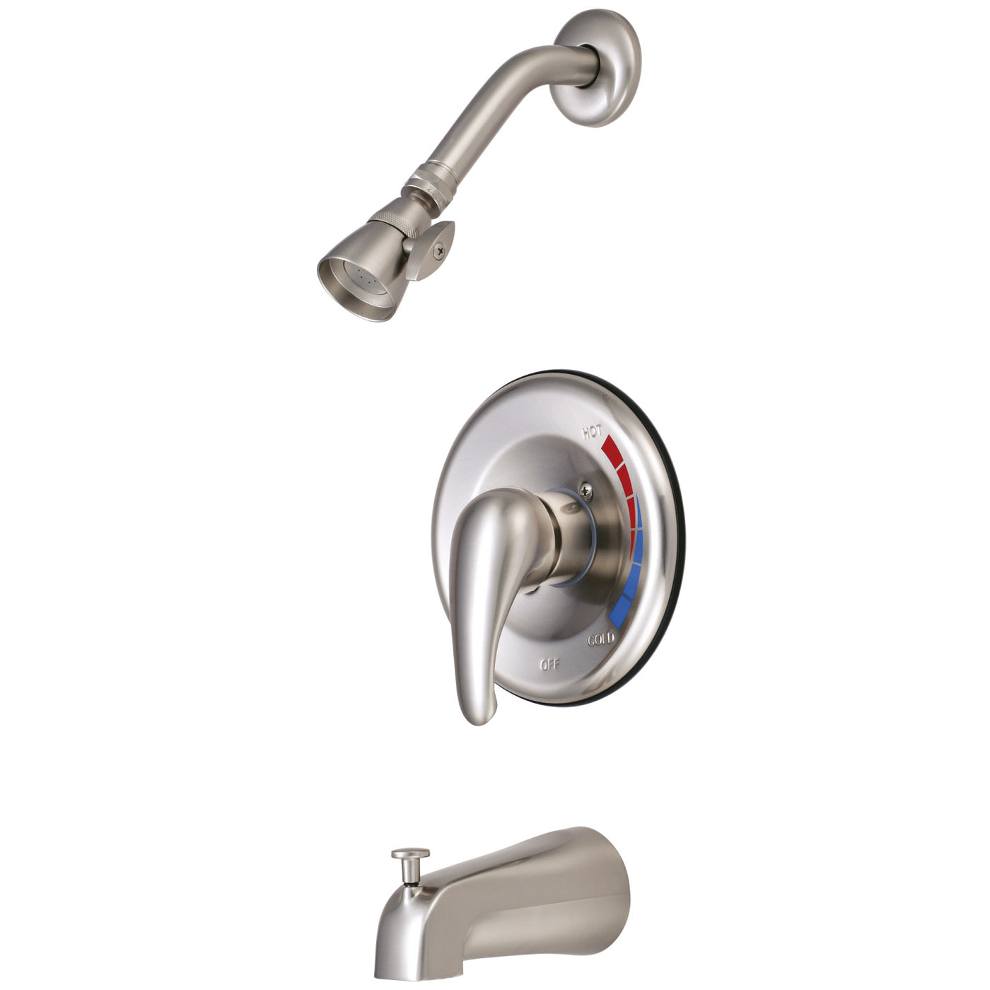 Elements of Design EB658 Tub and Shower Faucet, Brushed Nickel