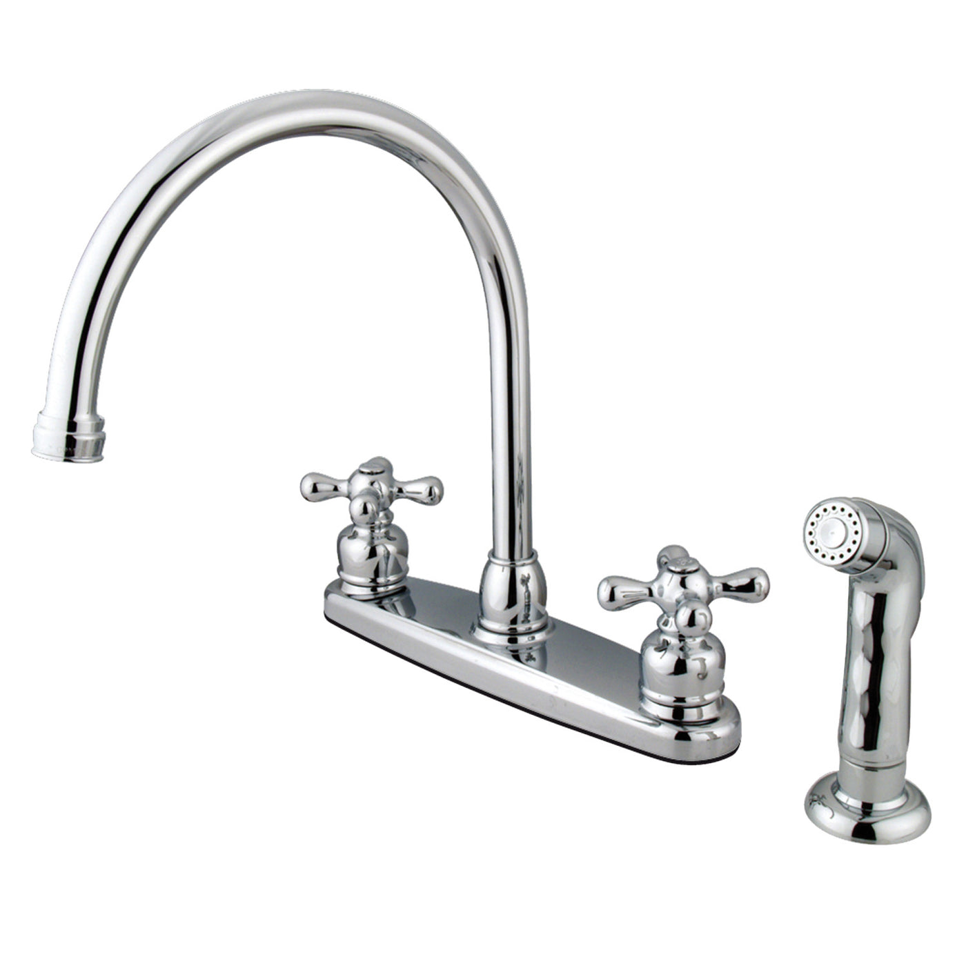 Elements of Design EB721AXSP 8-Inch Centerset Kitchen Faucet, Polished Chrome