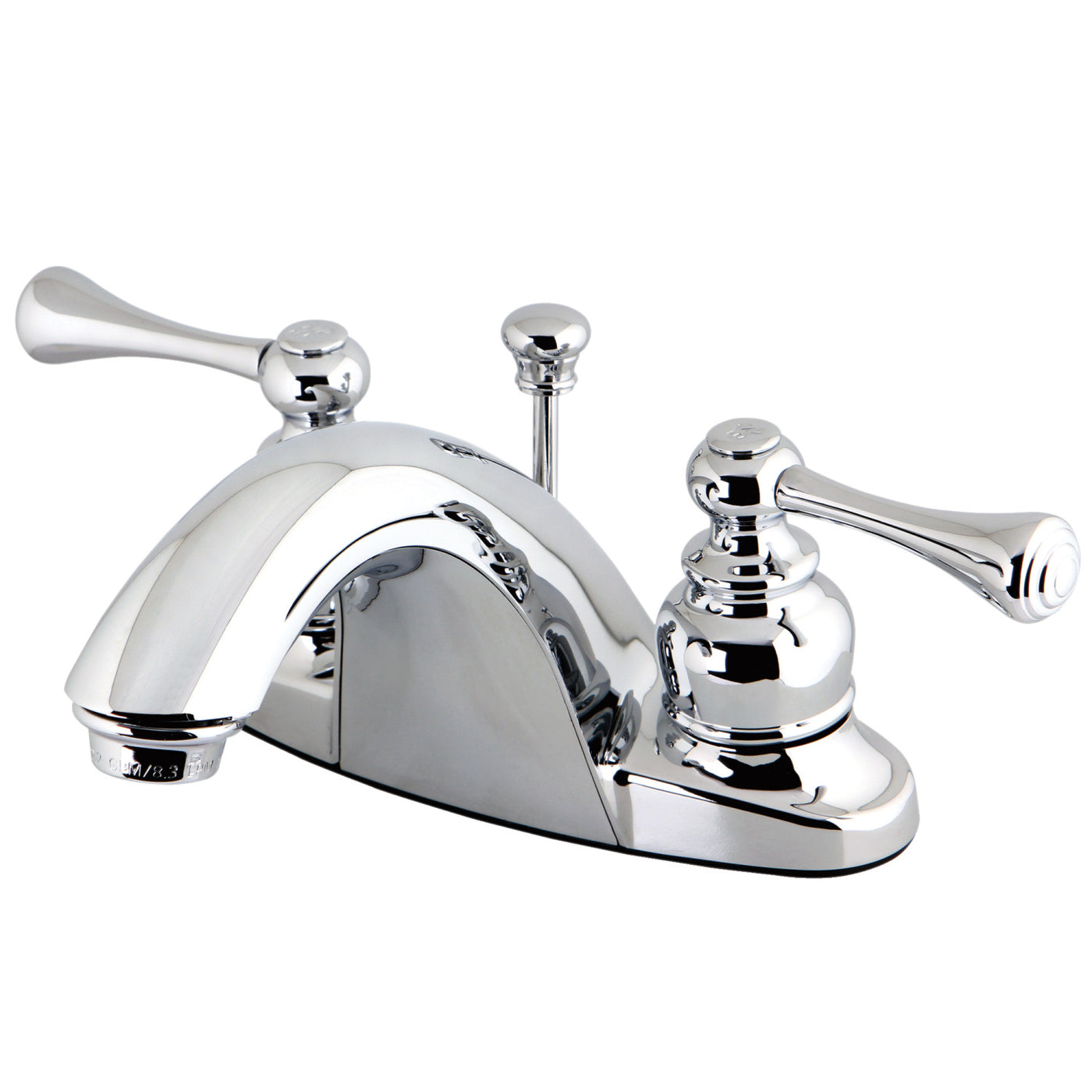 Elements of Design EB7641BL 4-Inch Centerset Bathroom Faucet, Polished Chrome