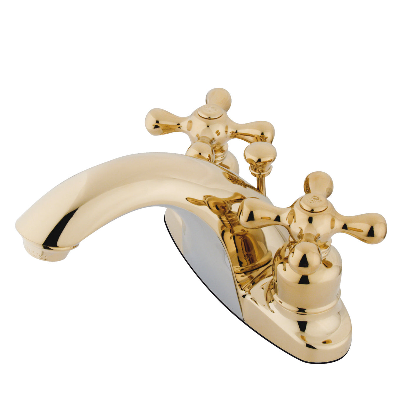 Elements of Design EB7642AX 4-Inch Centerset Bathroom Faucet, Polished Brass