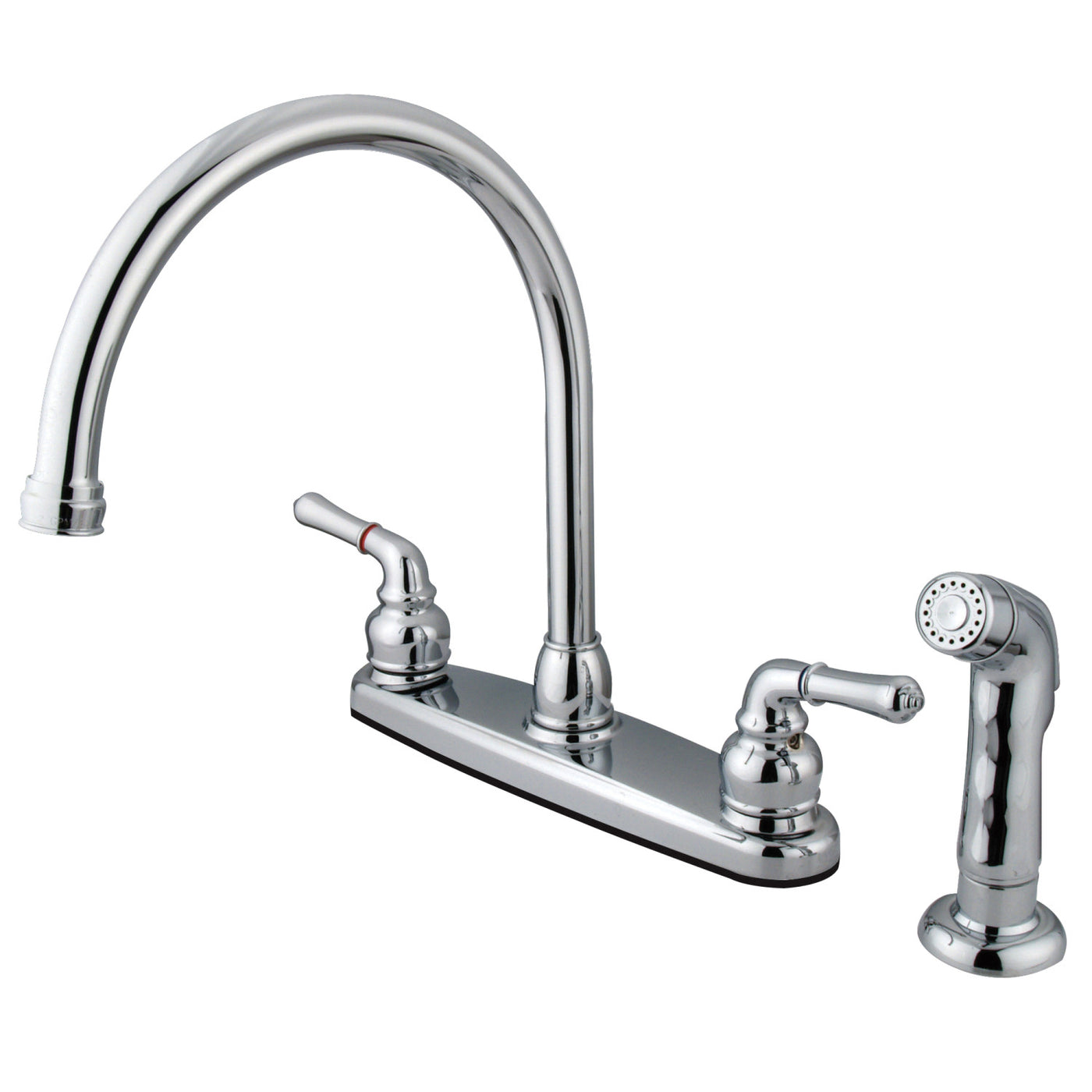 Elements of Design EB791SP 8-Inch Centerset Kitchen Faucet, Polished Chrome