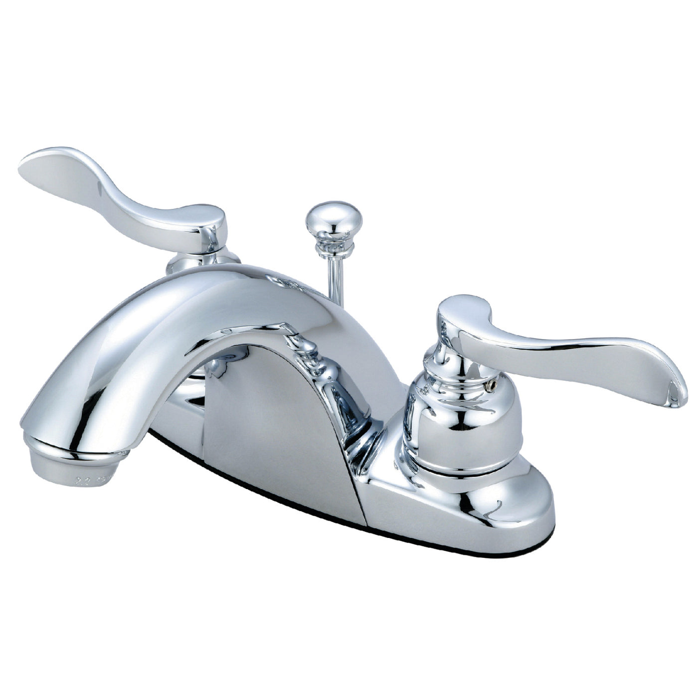 Elements of Design EB8641NFL 4-Inch Centerset Bathroom Faucet with Retail Pop-Up, Polished Chrome