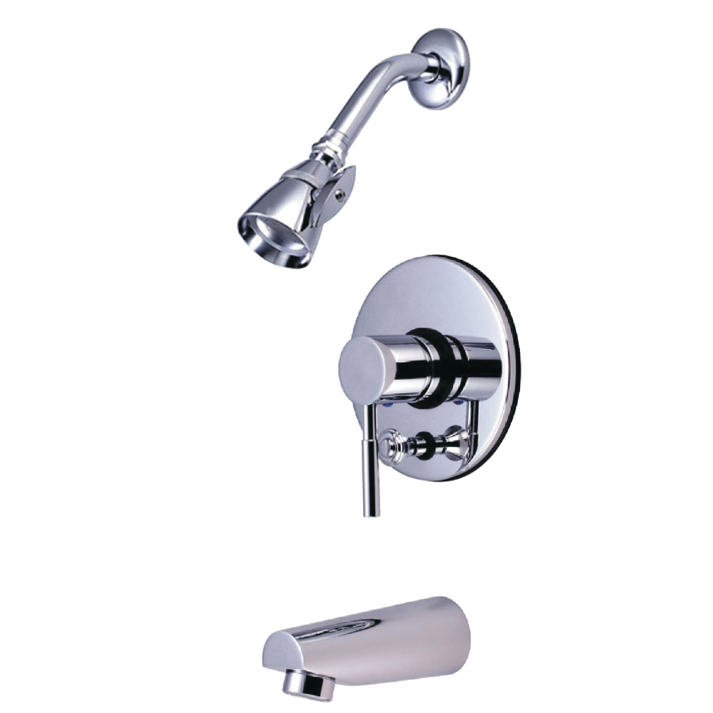 Elements of Design EB86910DLT Tub and Shower Faucet with Diverter, Trim Only, Polished Chrome