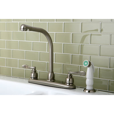 Elements of Design EB8758NFL Centerset Kitchen Faucet, Brushed Nickel