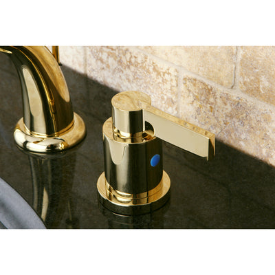 Elements of Design EB8912NDL Widespread Bathroom Faucet, Polished Brass