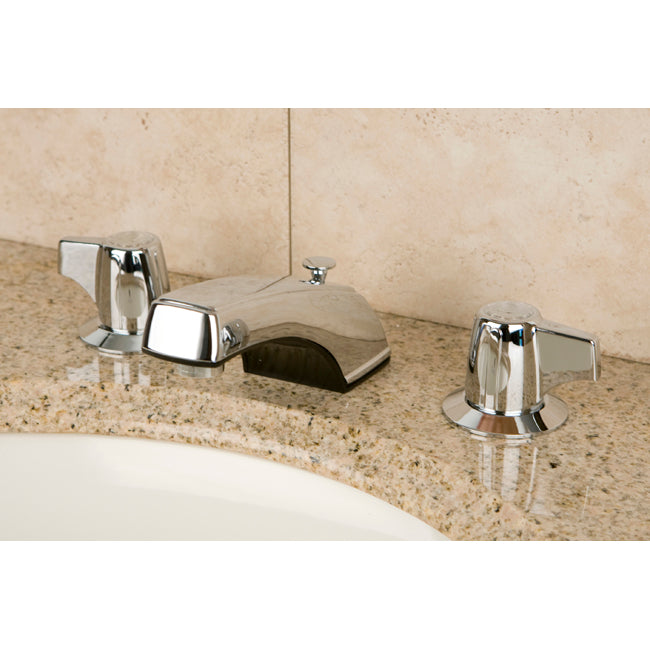 Elements of Design EB920 Widespread Bathroom Faucet with Plastic Pop-Up, Polished Chrome