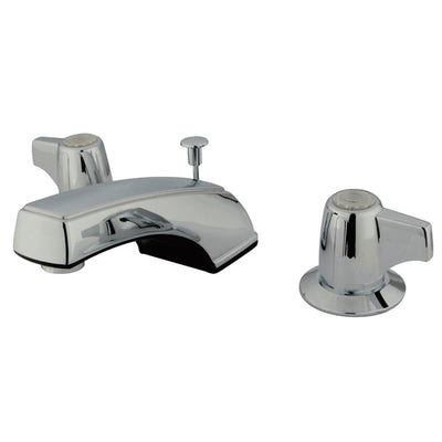 Elements of Design EB920 Widespread Bathroom Faucet with Plastic Pop-Up, Polished Chrome