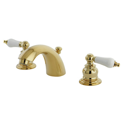 Elements of Design EB942B Mini-Widespread Bathroom Faucet with Retail Pop-Up, Polished Brass