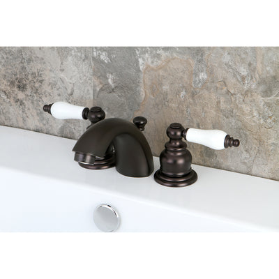 Elements of Design EB945B Mini-Widespread Bathroom Faucet with Retail Pop-Up, Oil Rubbed Bronze