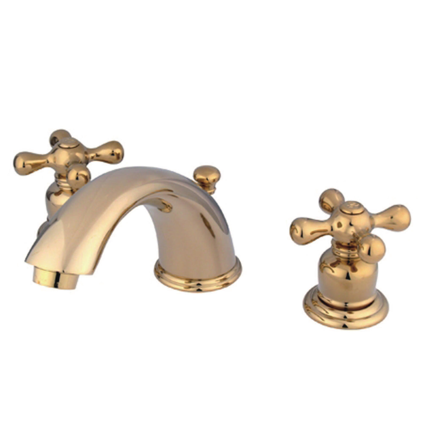 Elements of Design EB962AX Widespread Bathroom Faucet with Retail Pop-Up, Polished Brass