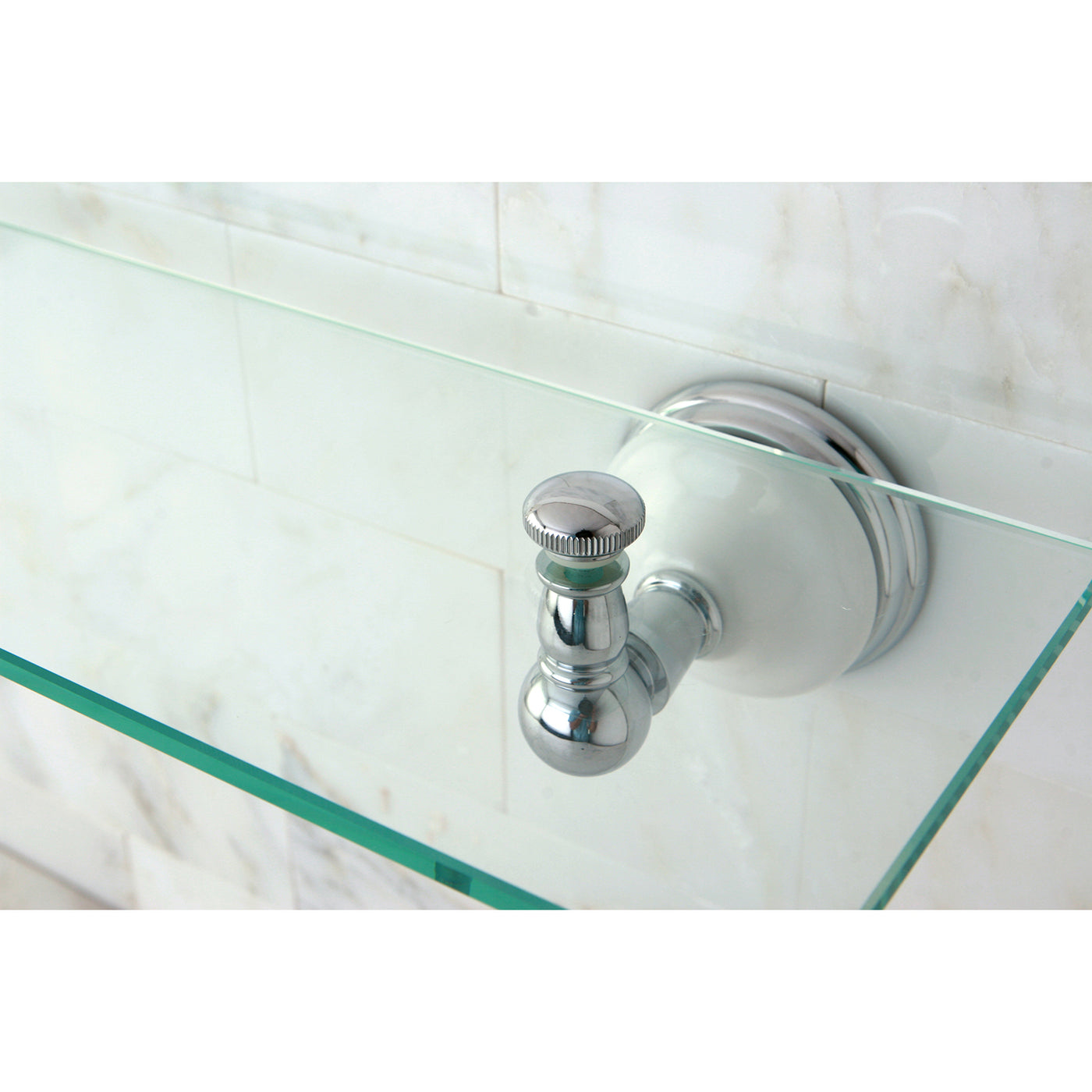 Elements of Design EBA1119C Glass Shelf, Polished Chrome