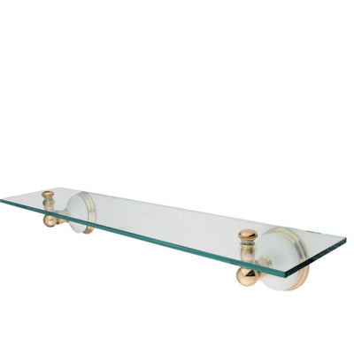 Elements of Design EBA1119PB Glass Shelf, Polished Brass