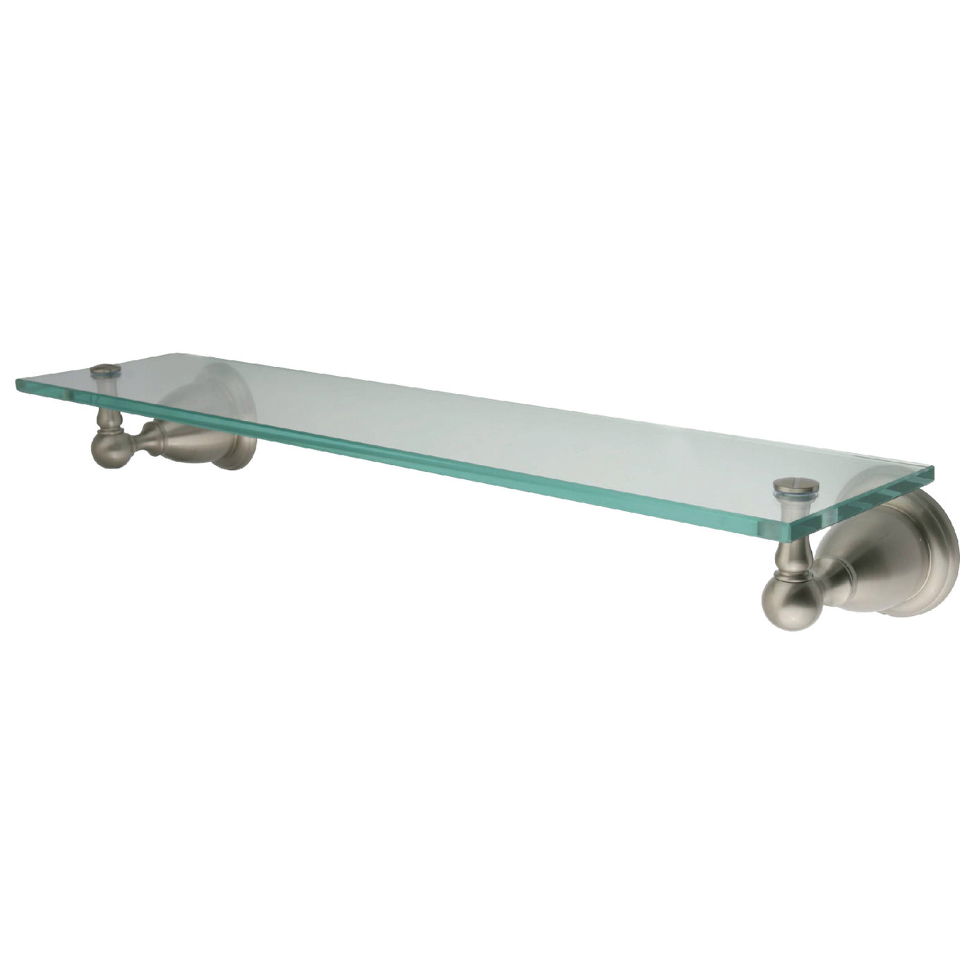 Elements of Design EBA1759SN Bathroom Glass Shelf, Brushed Nickel