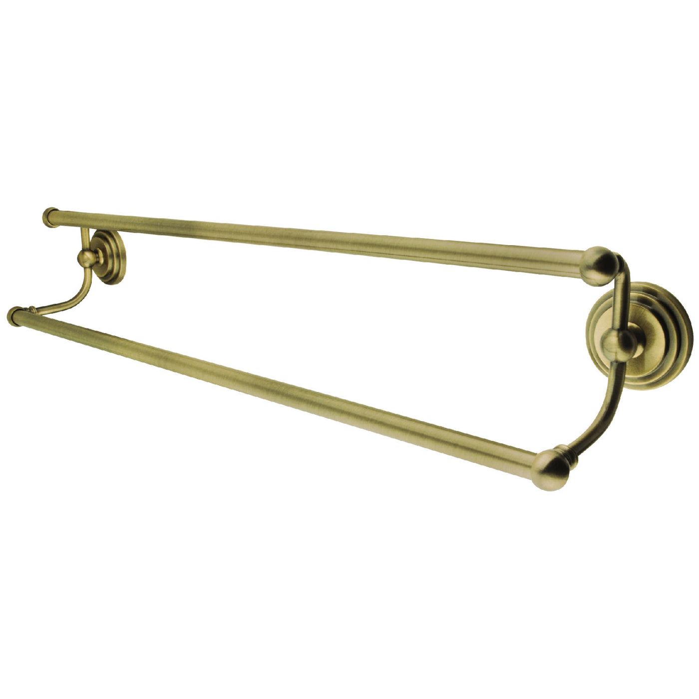 Elements of Design EBA2713AB 24-Inch Dual Towel Bar, Antique Brass