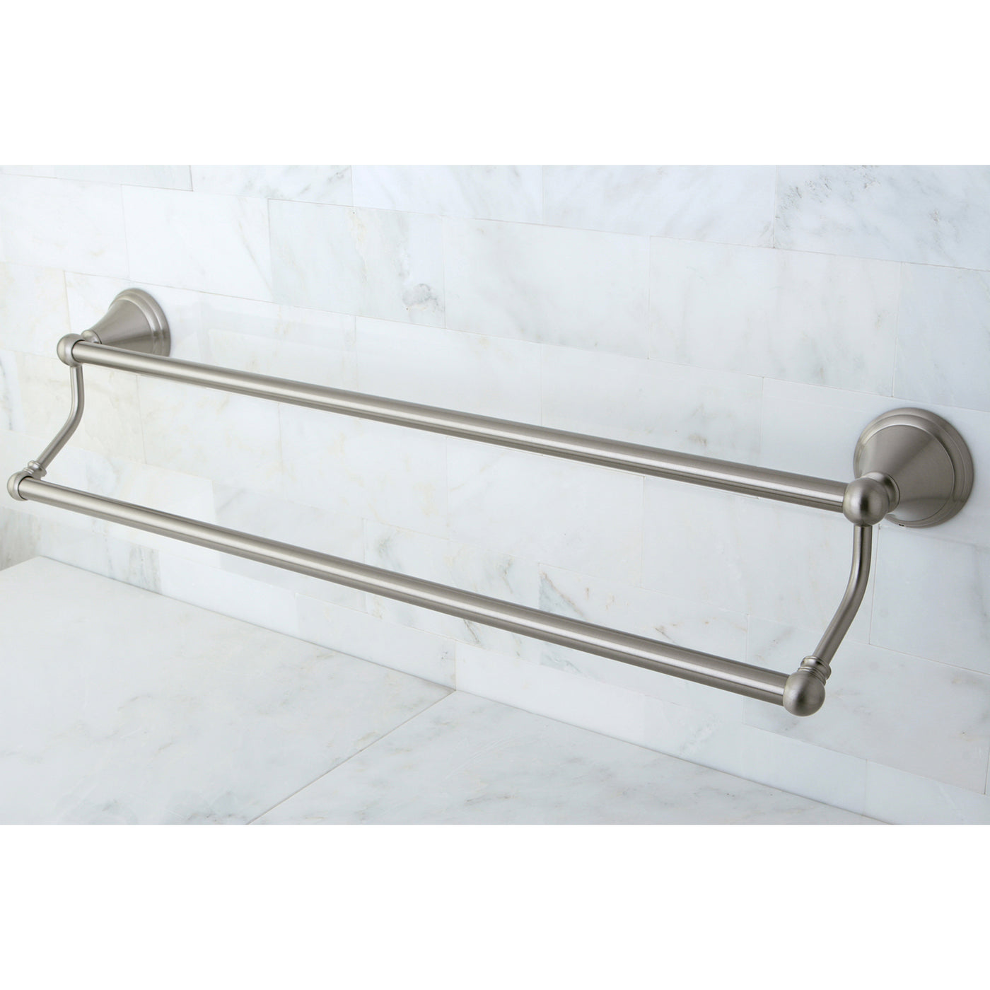 Elements of Design EBA2973SN 24-Inch Dual Towel Bar, Brushed Nickel