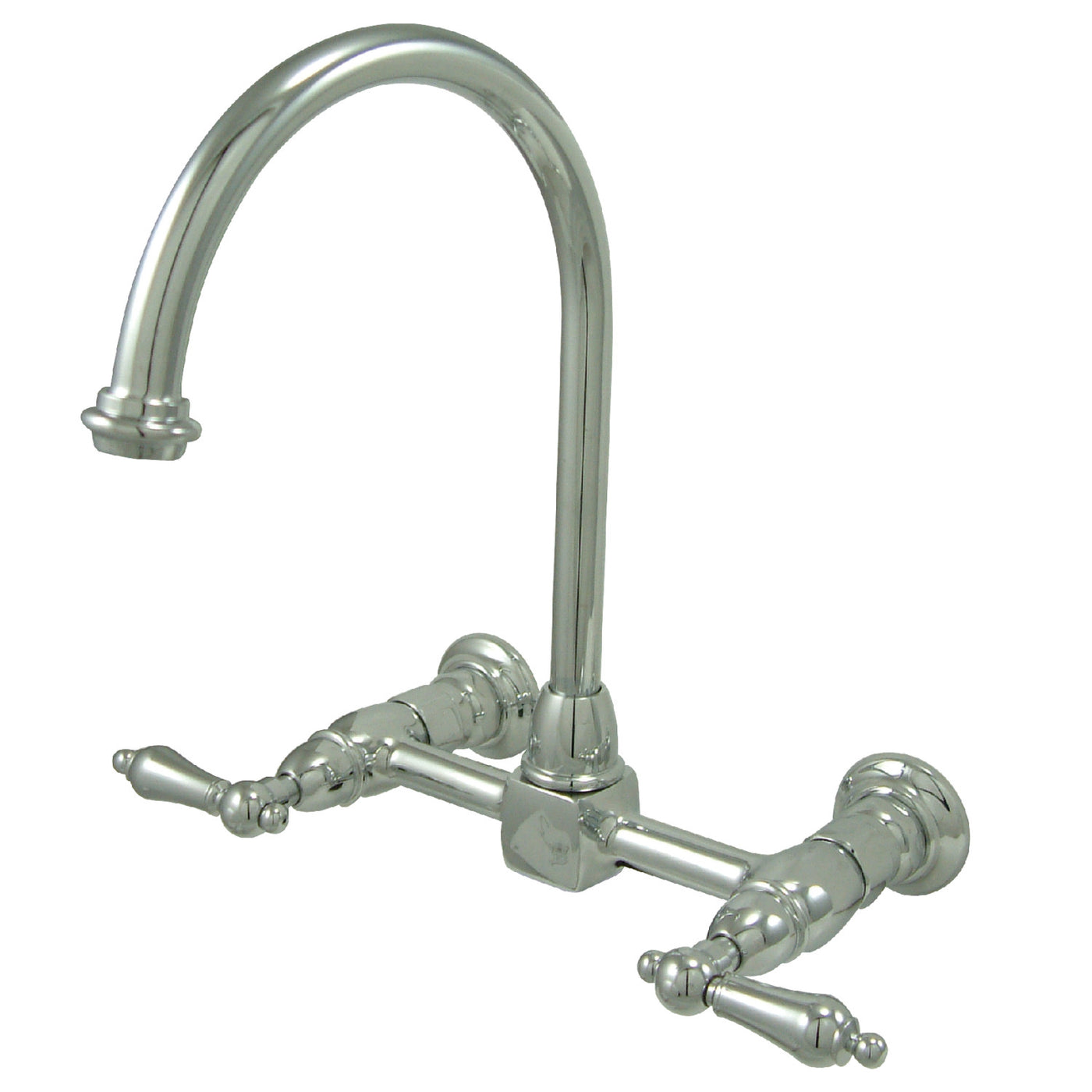 Elements of Design ES1291AL Wall Mount Bridge Kitchen Faucet, Polished Chrome