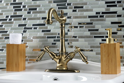 Elements of Design ES1493AL 2-Handle Vessel Sink Faucet, Antique Brass