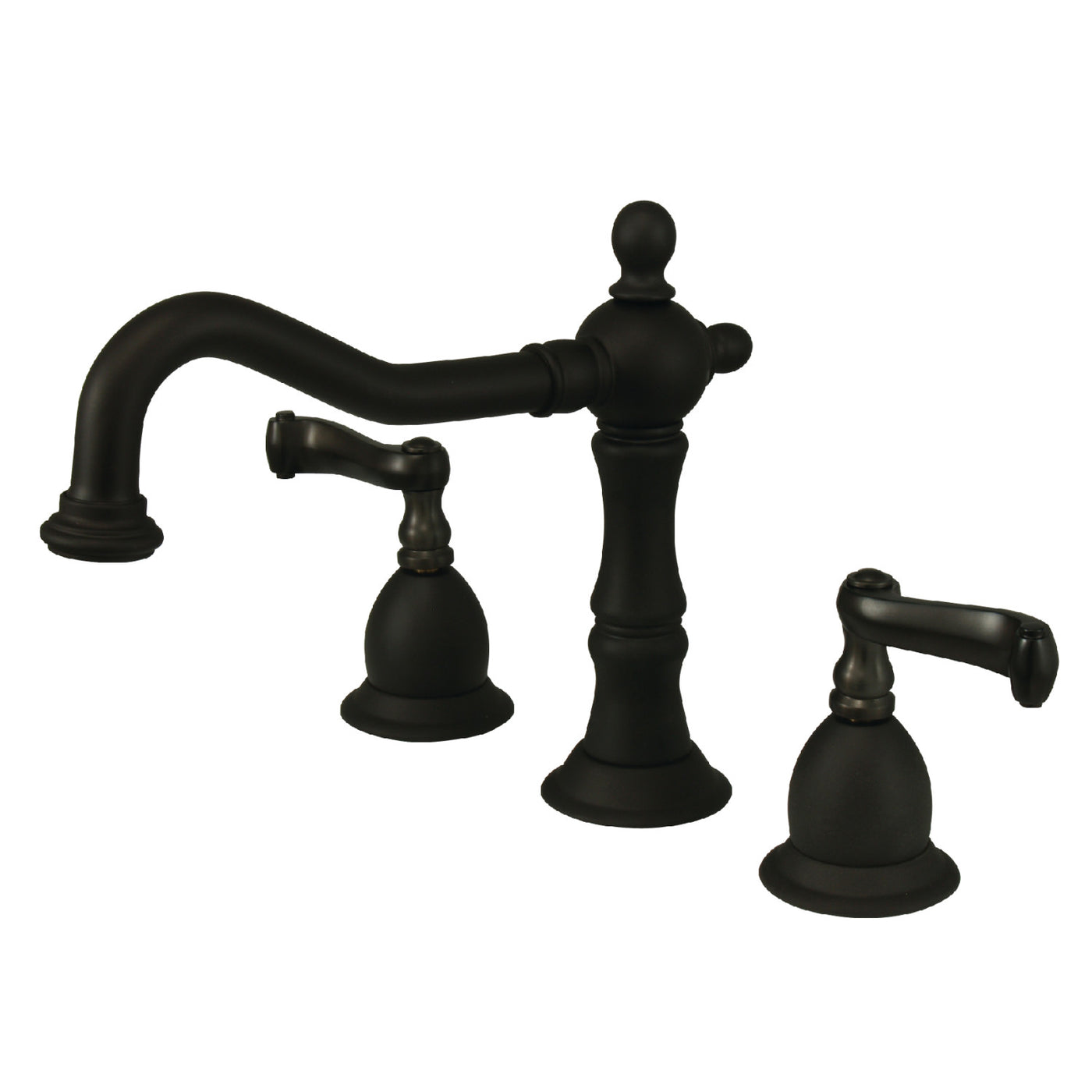 Elements of Design ES1975FL Widespread Bathroom Faucet with Brass Pop-Up, Oil Rubbed Bronze