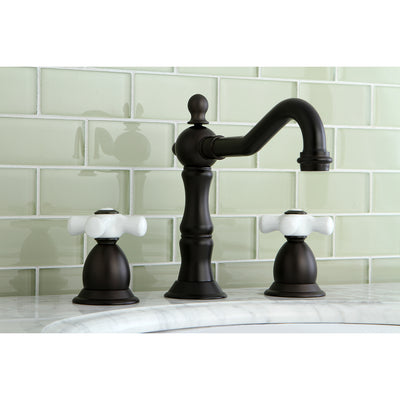 Elements of Design ES1975PX Widespread Bathroom Faucet with Brass Pop-Up, Oil Rubbed Bronze