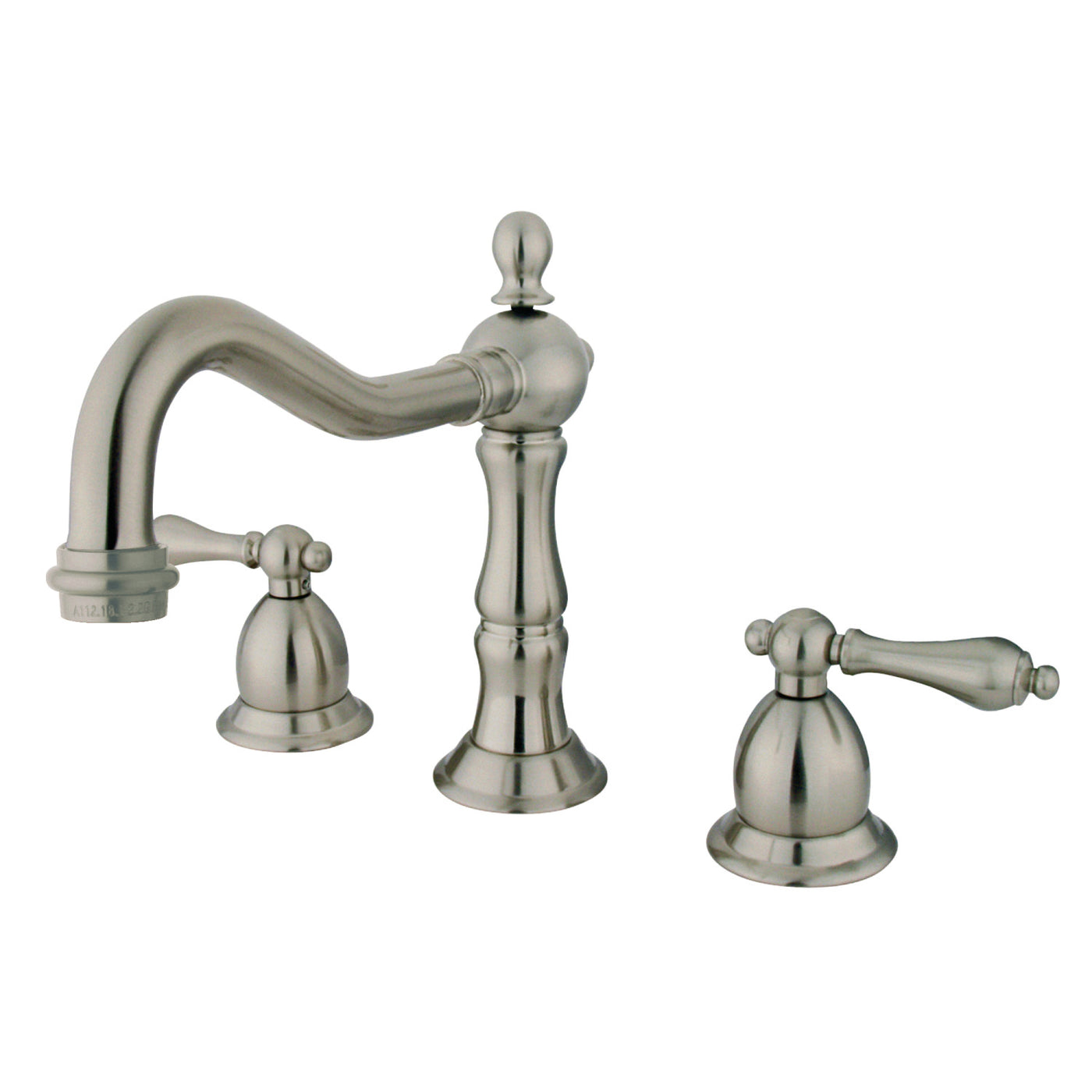 Elements of Design ES1978AL Widespread Bathroom Faucet with Brass Pop-Up, Brushed Nickel