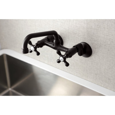 Elements of Design ES2135X Adjustable Center Wall Mount Kitchen Faucet, Oil Rubbed Bronze