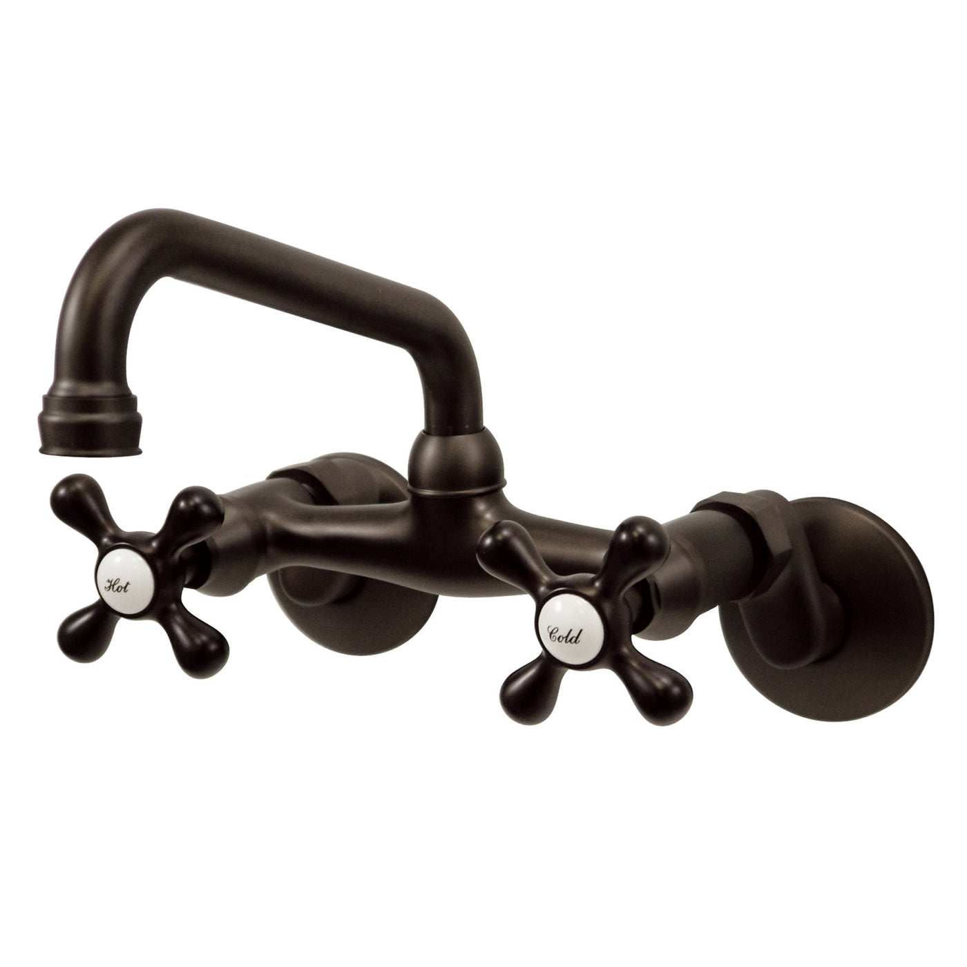 Elements of Design ES2135X Adjustable Center Wall Mount Kitchen Faucet, Oil Rubbed Bronze