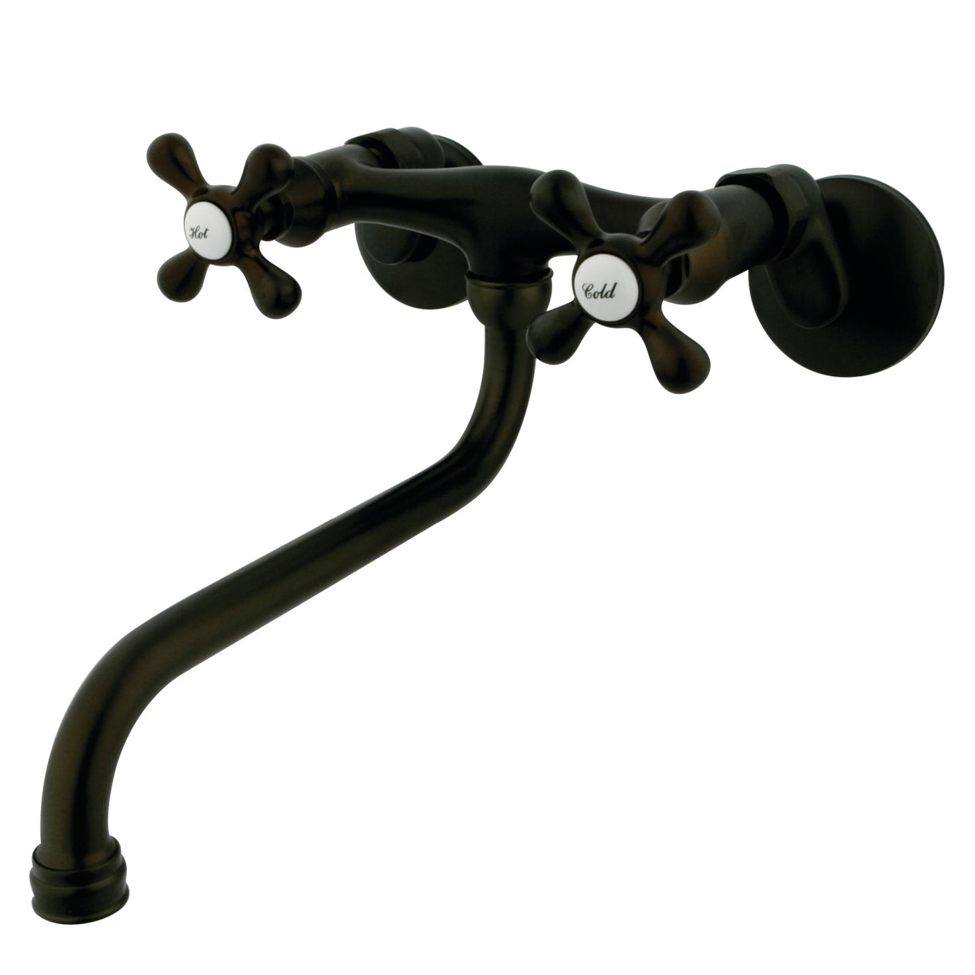 Elements of Design ES215ORB Adjustable Center Wall Mount Bathroom Faucet, Oil Rubbed Bronze