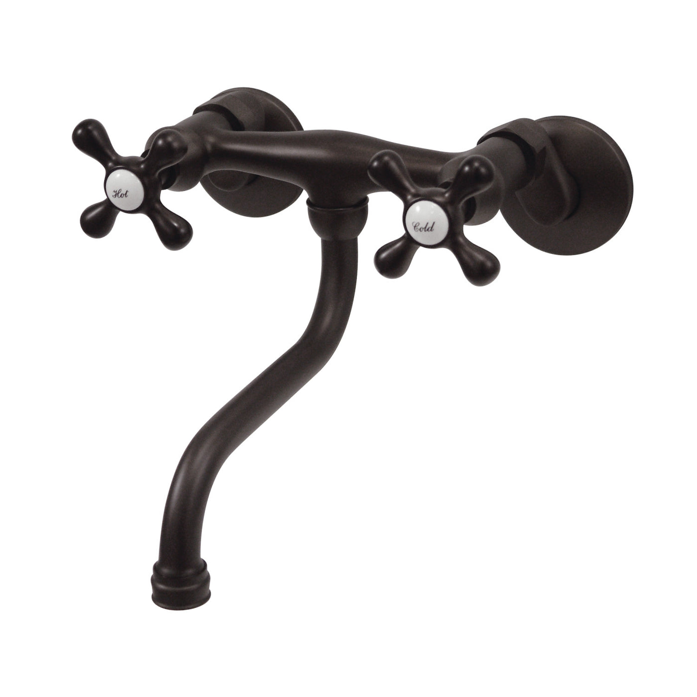 Elements of Design ES216ORB Adjustable Center Wall Mount Bathroom Faucet, Oil Rubbed Bronze