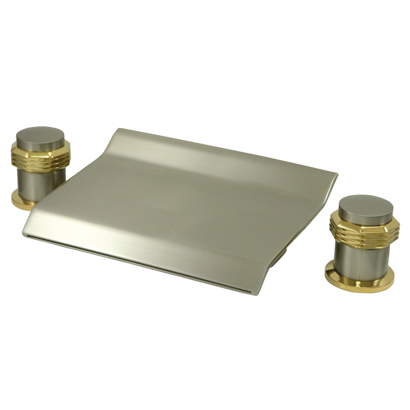 Elements of Design ES2249MR Roman Tub Faucet, Brushed Nickel/Polished Brass